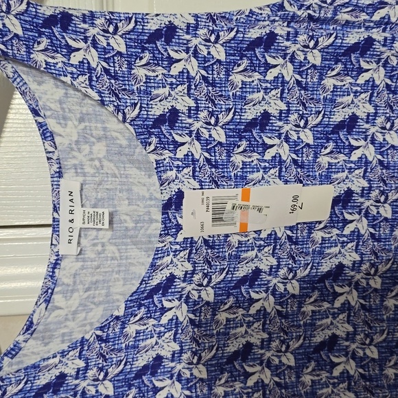 Rio & Rian Blue Floral Dress multiple sizes NWT - Picture 2 of 2